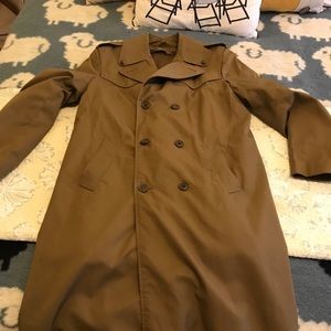 Vintage Italian Military Trench Coat